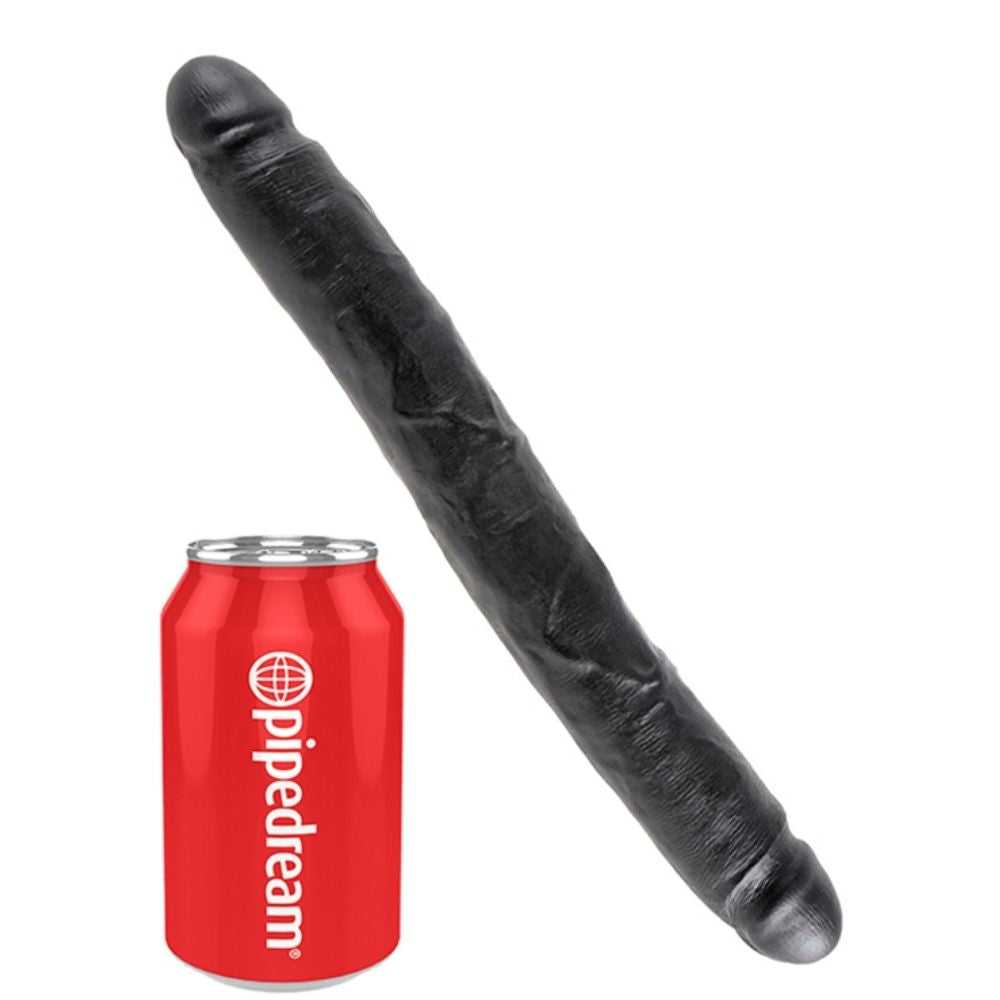 Pipedream King Cock 12'' Slim Double Dildo Çift Taraflı Penis Black