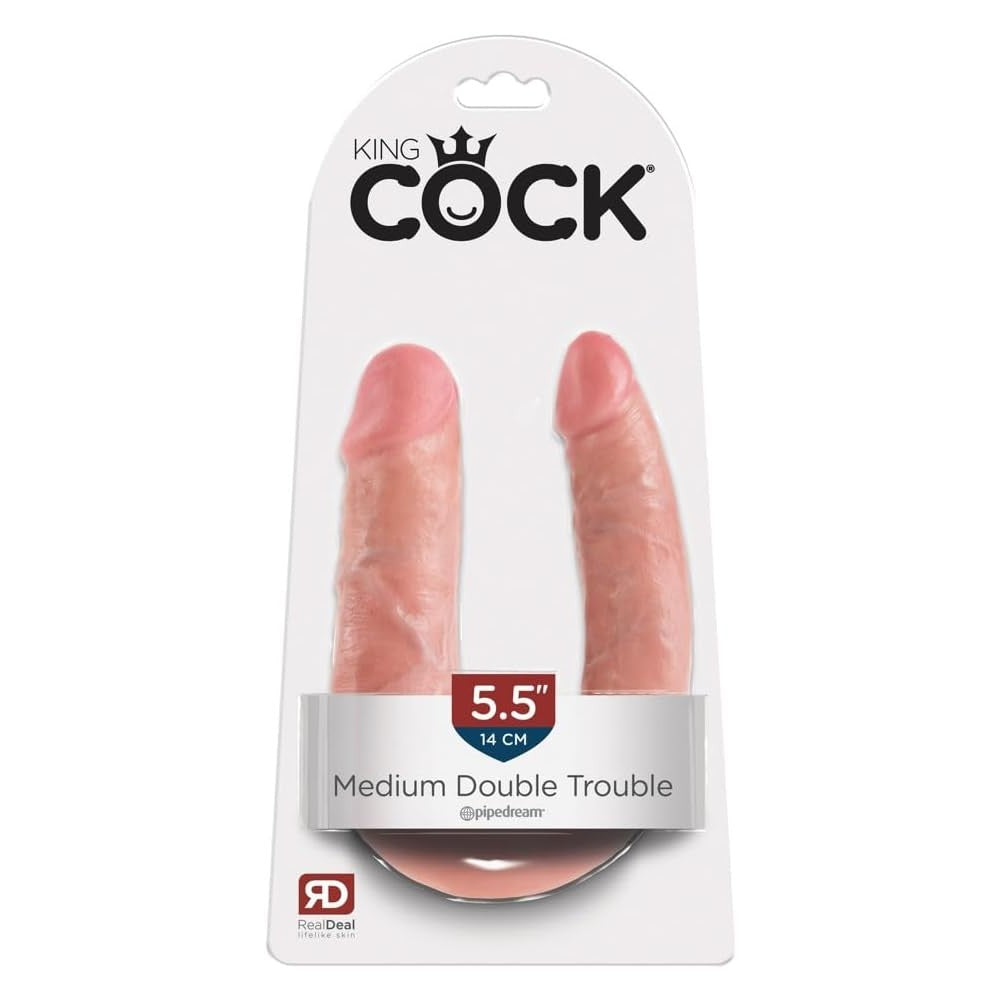 Pipedream King Cock Medium Double Trouble 14 Cm Çift Taraflı Penis