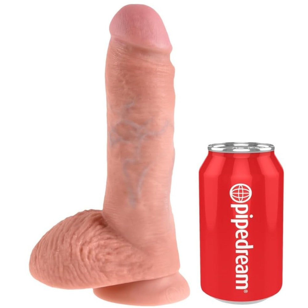 Pipedream King Cock 8 Inch Cock With Balls Realistik Penis Flesh