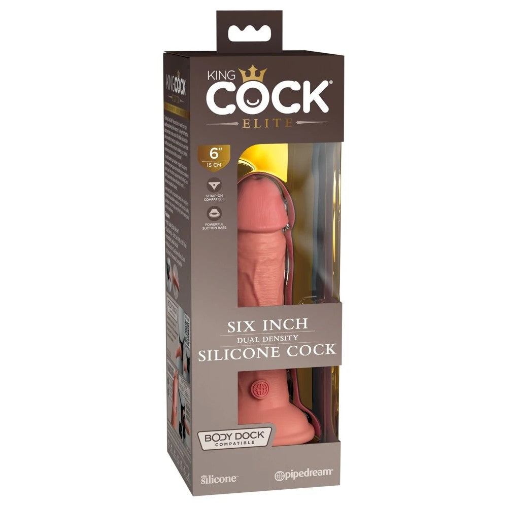Pipedream King Cock Elite 6 İnch Dual Density Silicone Cock Realistik Penis
