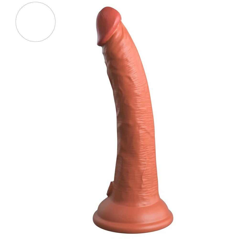 Pipedream King Cock Elite 7 İnch Dual Density Silicone Cock Realistik Penis Brown