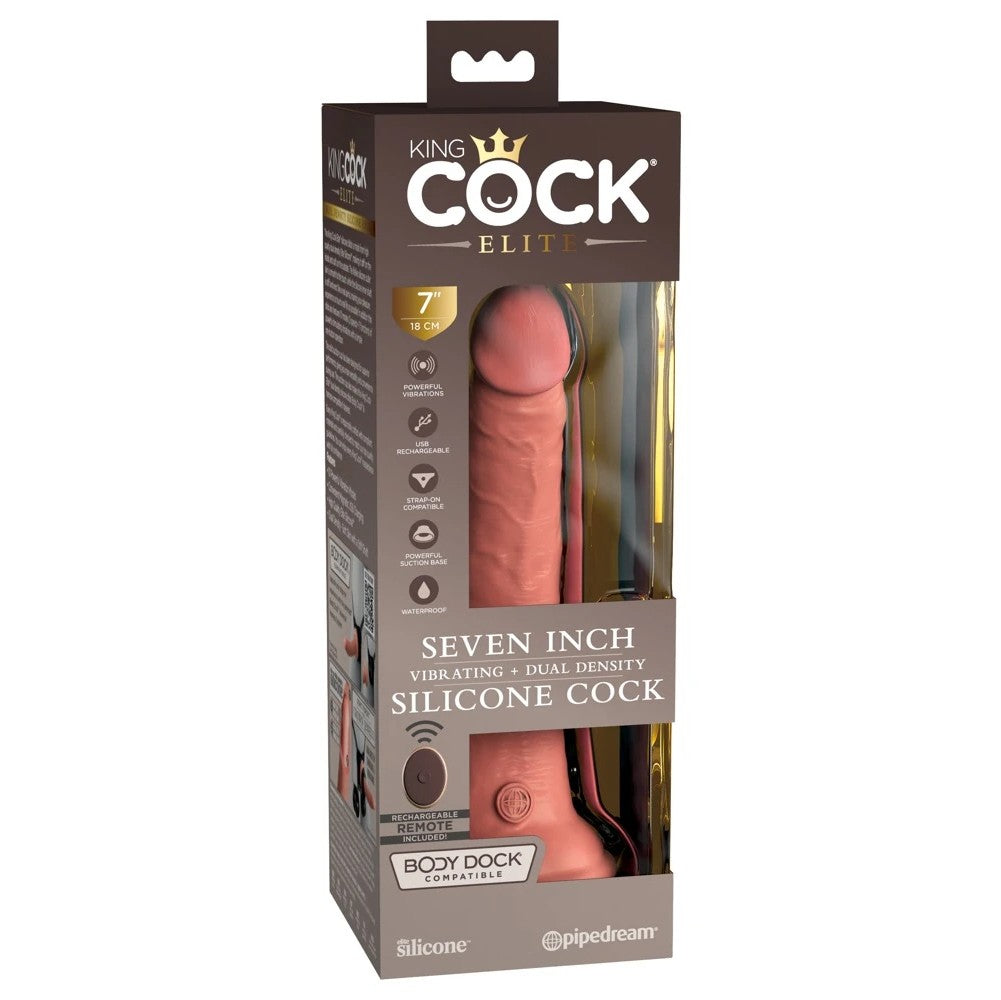 Pipedream King Cock Elite 7 İnch Vibrating Dual Density Titreşimli Penis