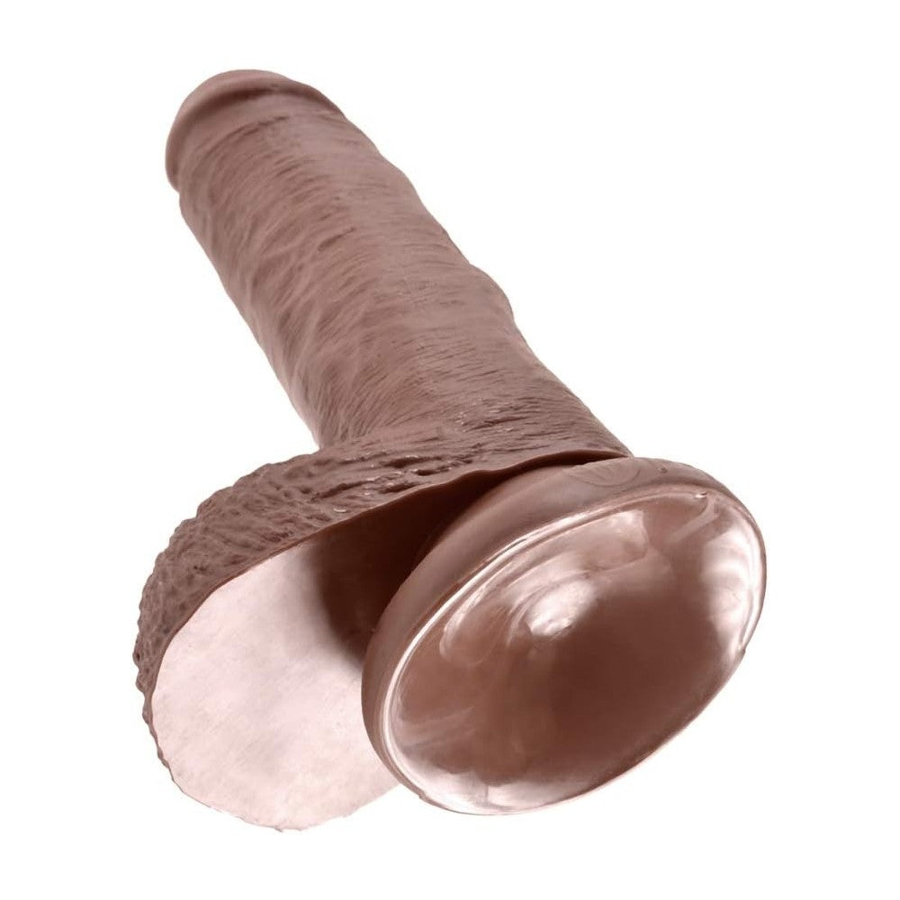 Pipedream King Cock 7 Inch Cock With Balls Realistik Penis Brown