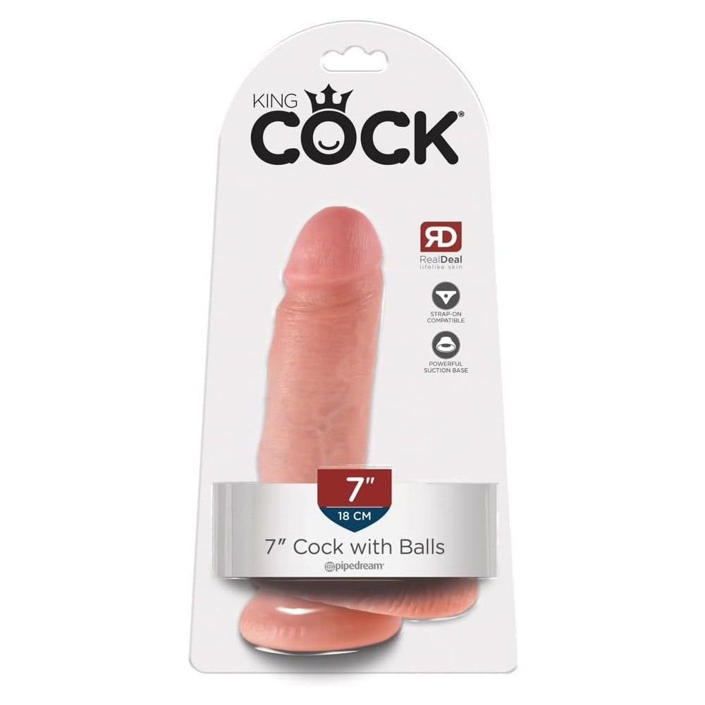 Pipedream King Cock 7 Inch Cock With Balls Realistik Penis
