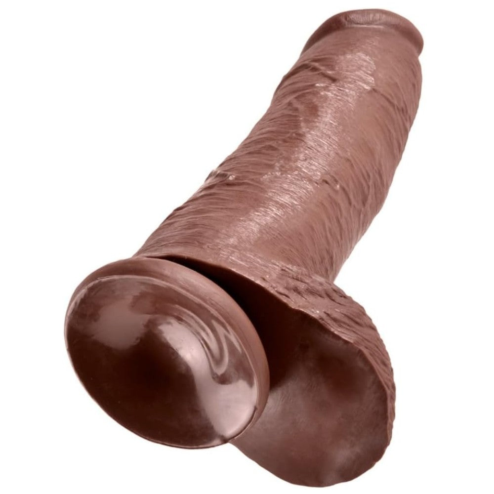 Pipedream King Cock 12 Inch Cock With Balls Realistik Penis Brown