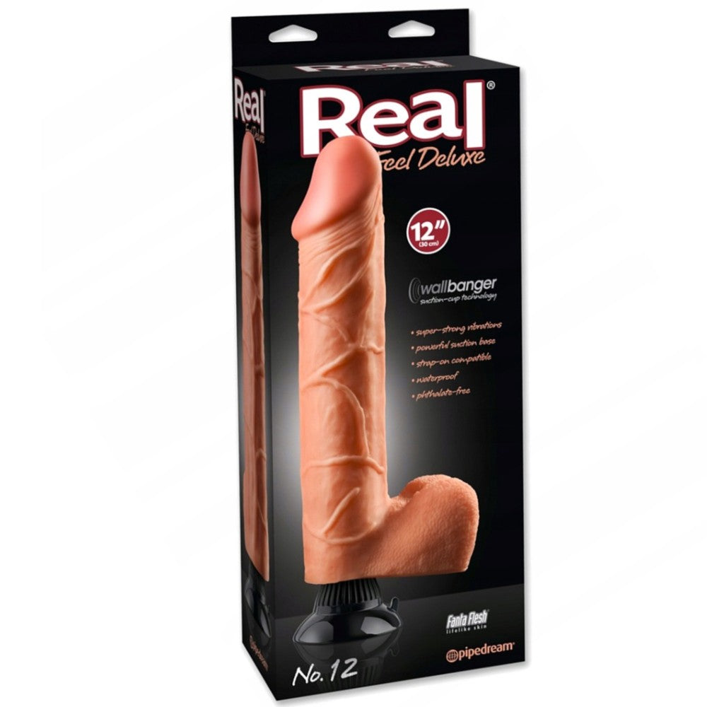 Pipedream Real Feel Deluxe No 12 Titreşimli  30 Cm Realistik Penis