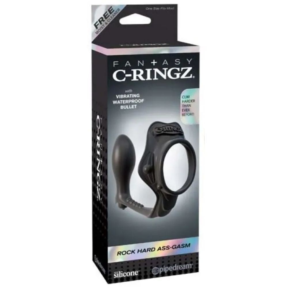 Pipedream Fantasy C-Ringz Rock Hard Ass Anal Vibratör ve Penis Halkası