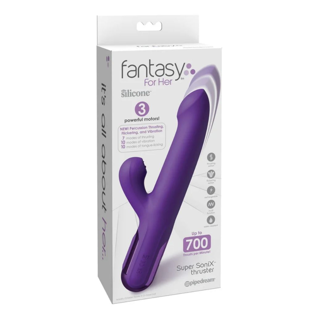 Pipedream Fantasy For Her Super Sonix Thruster İleri Geri Hareketli Rabbit Vibratör