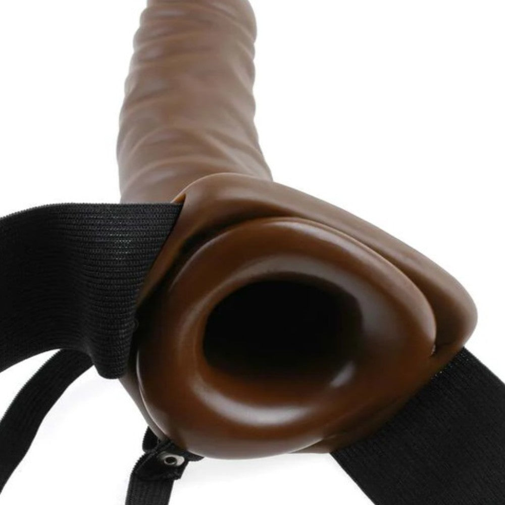 Pipedream Fetish Fantasy Series 8 İnch Hollow Strap-On Brown