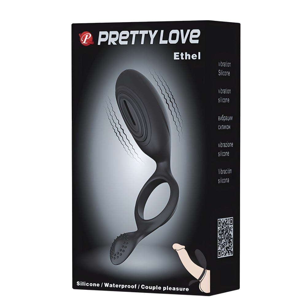 Pretty Love Ethel Klitoral ve Perineal Titreşimli Penis Halkası BI-026220