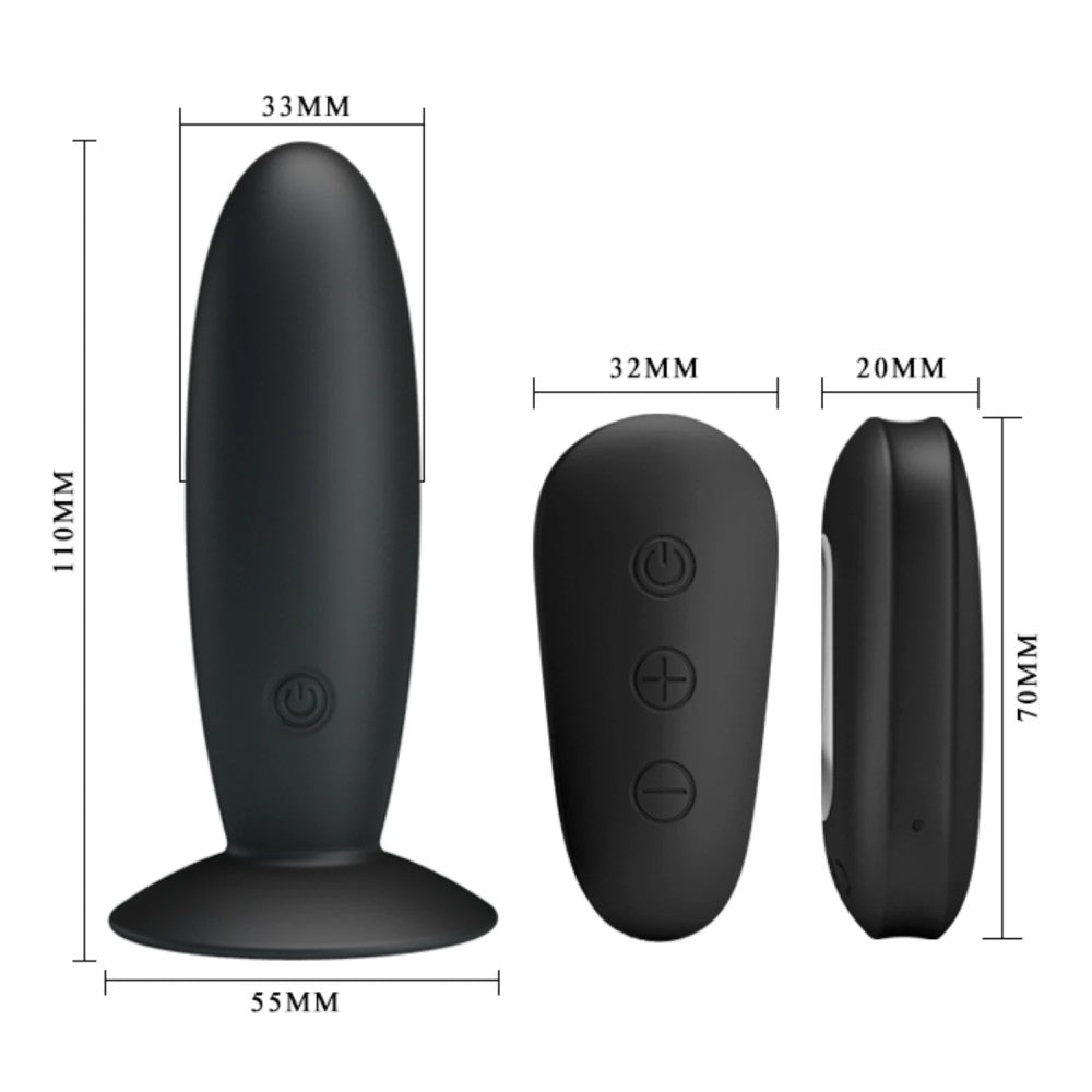 Pretty Love Mr. Play Remote Control Vibrating Anal Plug BI-040045W-MR