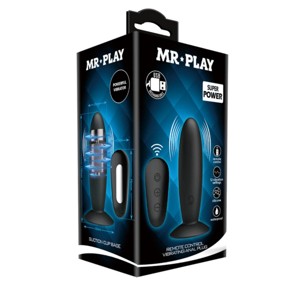Pretty Love Mr. Play Remote Control Vibrating Anal Plug BI-040045W-MR