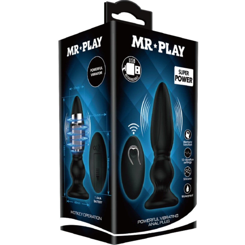 Pretty Love Mr. Play Super Power Powerful Vibrating Plug Prostat Vibratör BI-040086W-MR