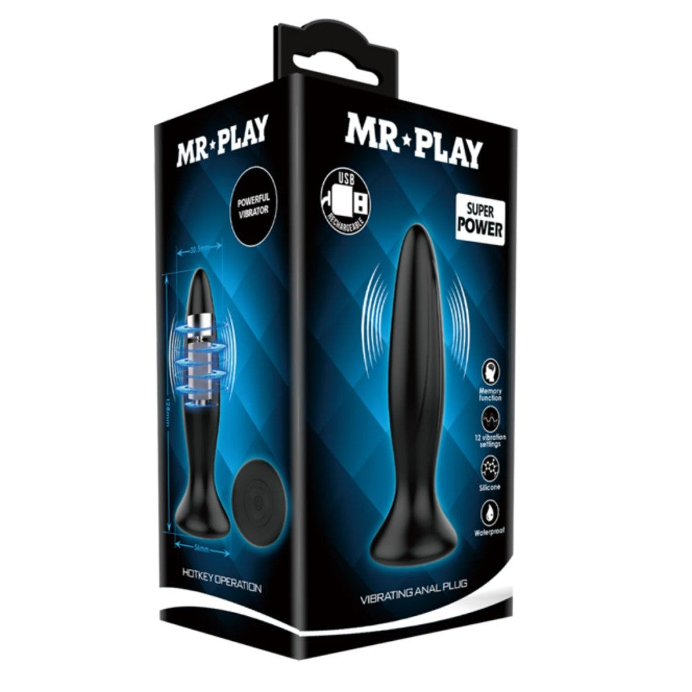 Pretty Love Mr. Play Vibrating Anal Plug 12 Mod Şarjlı Anal Vibratör BI-040082-MR