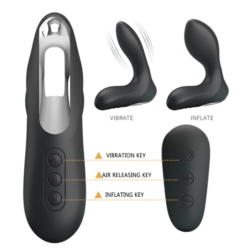 Pretty Love Nasreddin 12 Mod Şişirilebilir Prostat Masaj Vibratör BI-014463W