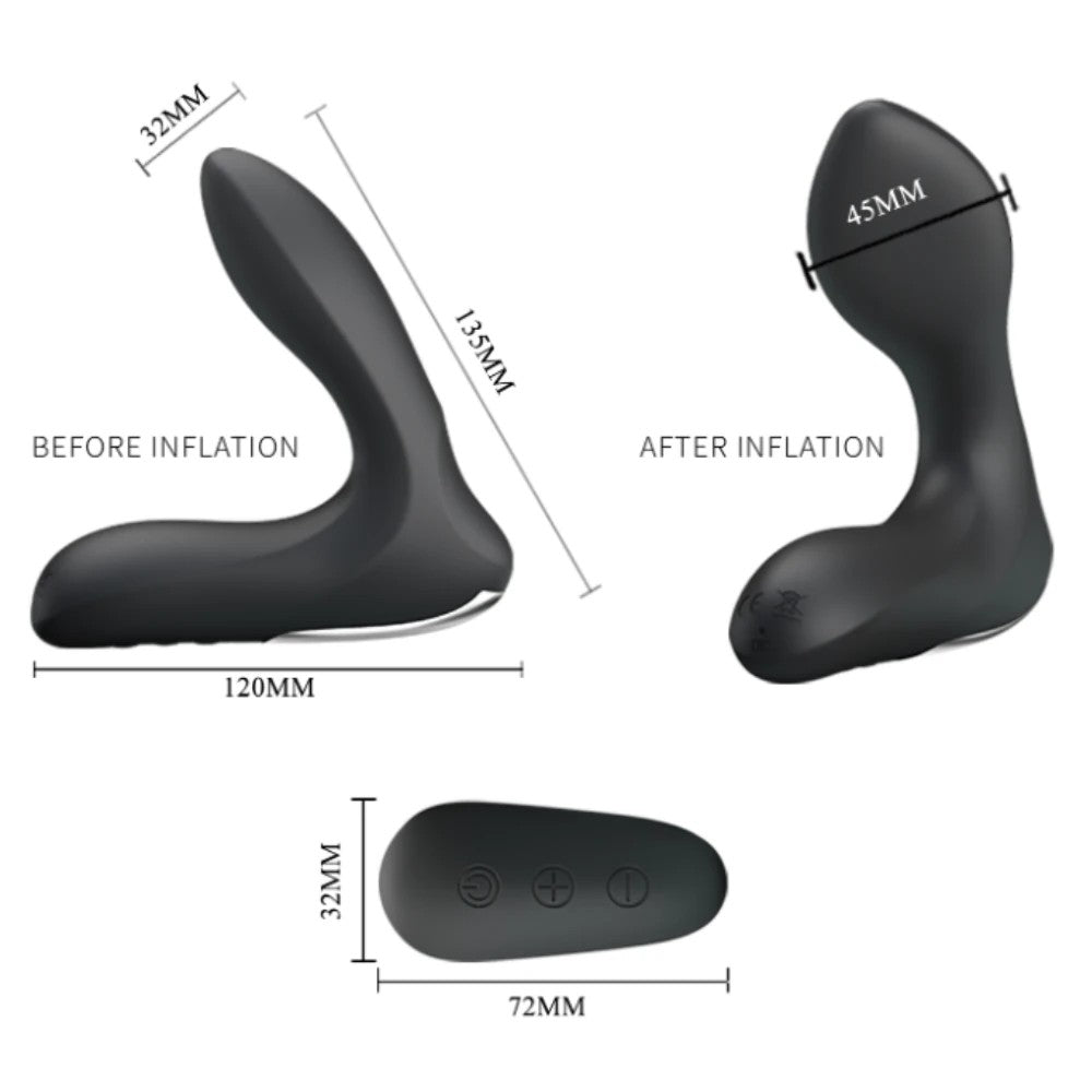 Pretty Love Nasreddin 12 Mod Şişirilebilir Prostat Masaj Vibratör BI-014463W