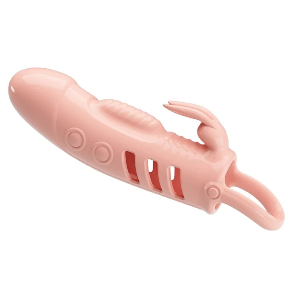 Pretty Love Sloane Penis Sleeve Klitoris Uyarıcılı Titreşimli Penis Kılıfı BI-026243