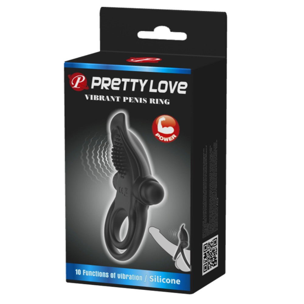 Pretty Love Vibrant Penis Ring 10 Mod Klitoral Titreşimli Penis Halkası BI-210203
