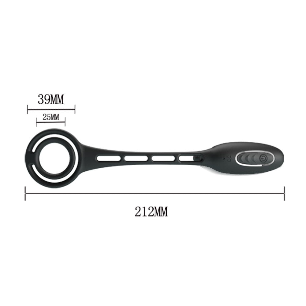 Pretty Love Vibration Penis Slevee 3 Pluglu Penis Halkası Vibratör BI-210200