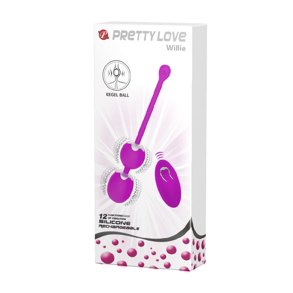 Pretty Love Willie Uzaktan Kumandalı Titreşimli Kegel Egzersiz Topu BI-014548W
