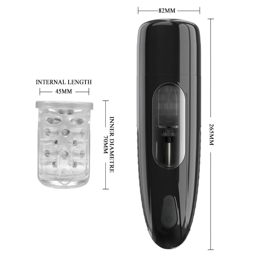 Pretty Love Marlon Çift Fonksiyon Hareketli Masturbator BM-00900T60