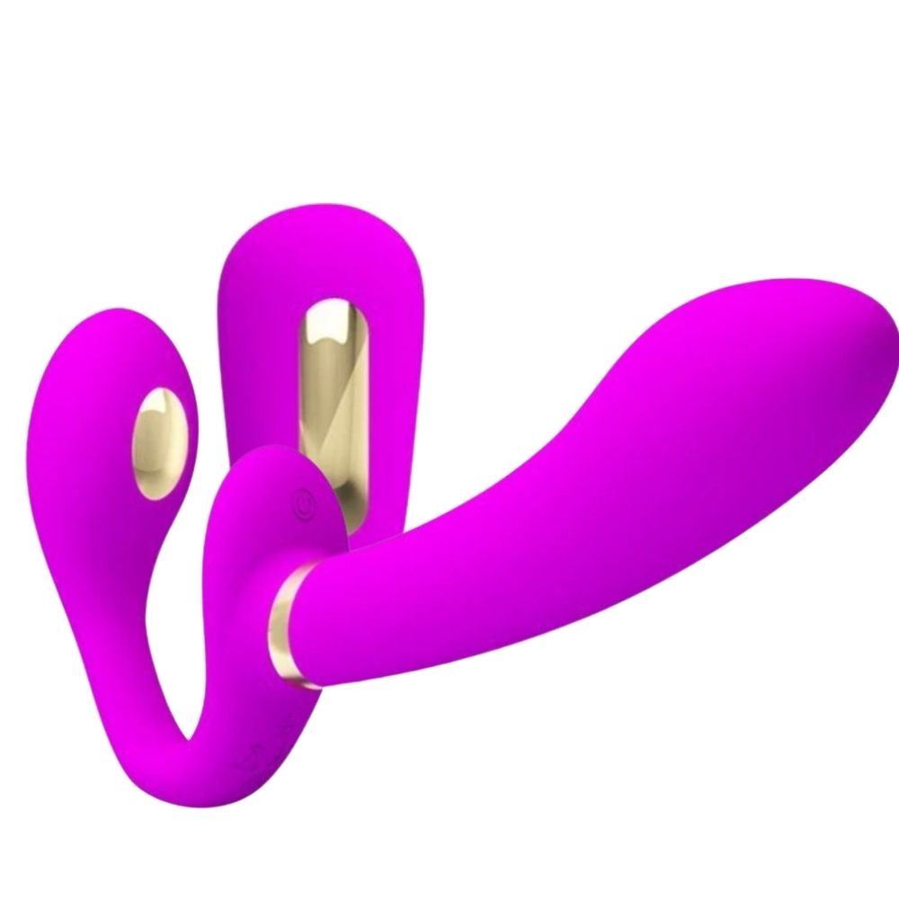 Pretty Love Thunderbird Elektro Şok Strapless Strapon BW-022068W