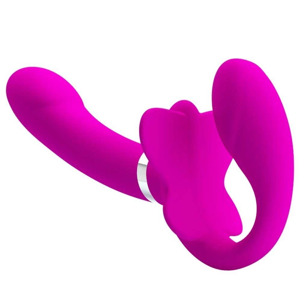 Pretty Love Valerie Giyilebilir Özellikli Şarjlı Strapless Strapon BW-022061