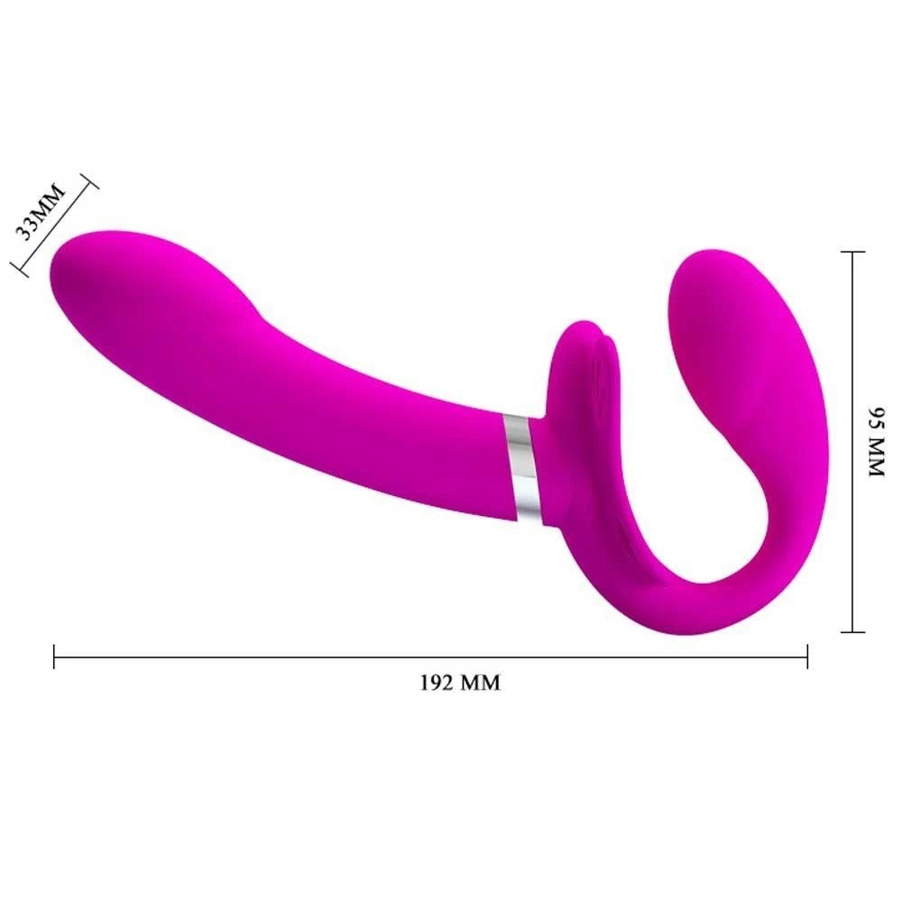 Pretty Love Valerie Giyilebilir Özellikli Şarjlı Strapless Strapon BW-022061