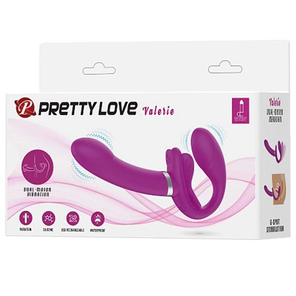 Pretty Love Valerie Giyilebilir Özellikli Şarjlı Strapless Strapon BW-022061