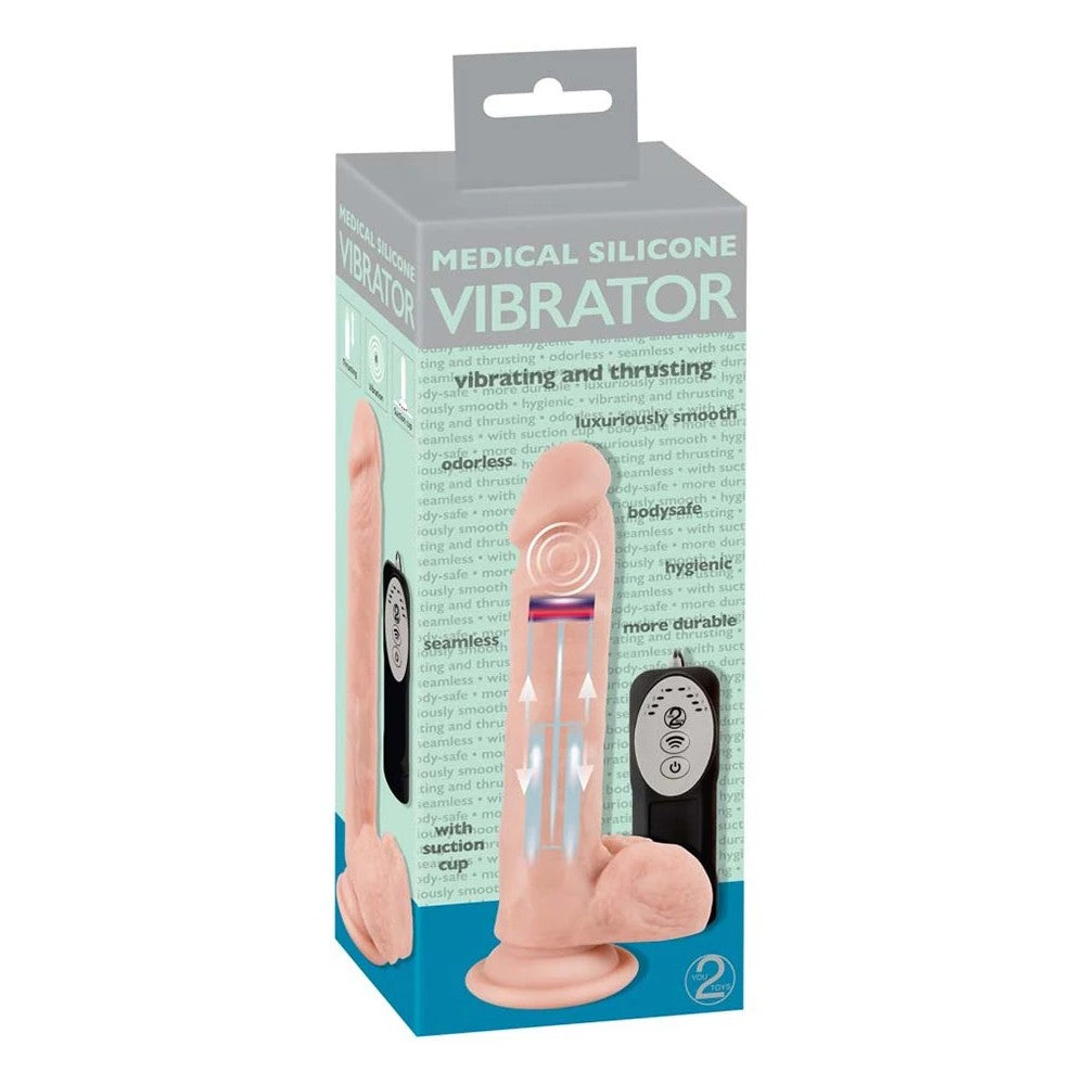 You2Toys Medical Silicone Realistic Thrusting Dildo İleri Geri Titreşimli Penis