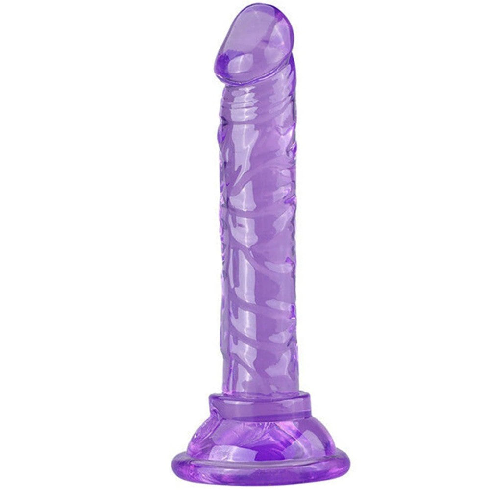 Anal ve Vajinal 14,5 cm Realistik Penis Purple
