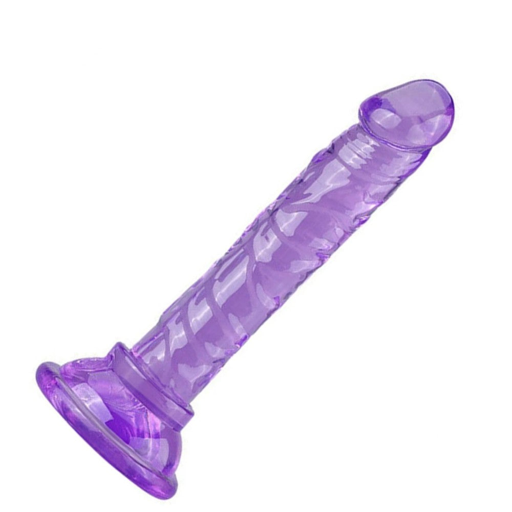 Anal ve Vajinal 14,5 cm Realistik Penis Purple