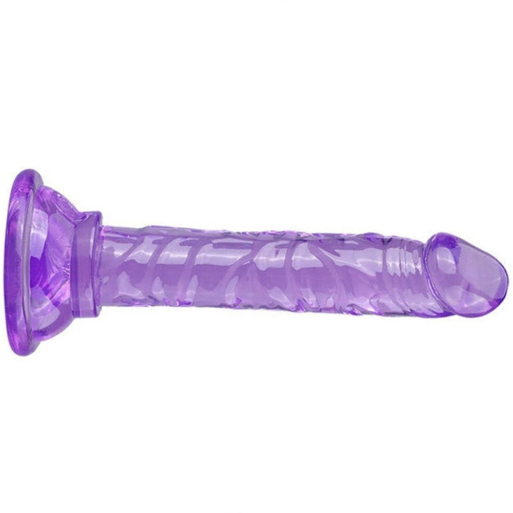 Anal ve Vajinal 14,5 cm Realistik Penis Purple