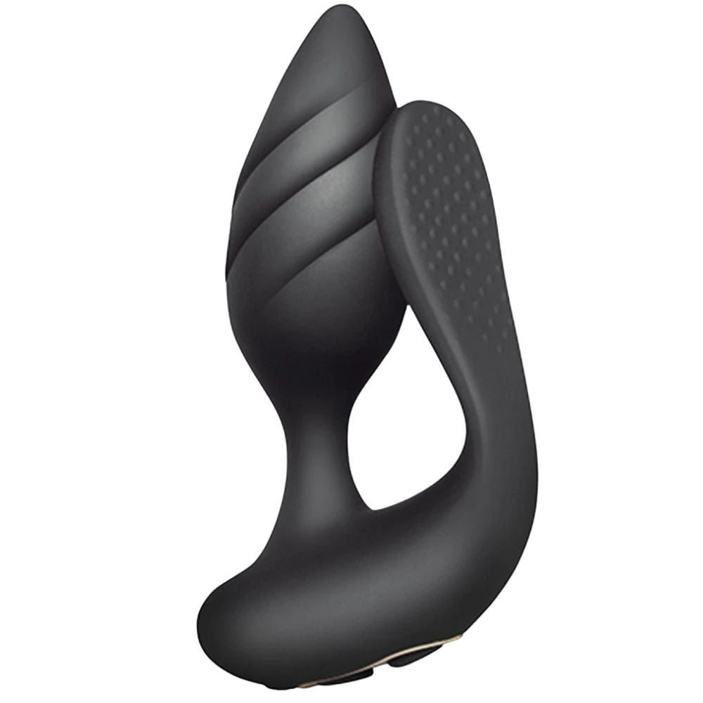 Rocks-Off Cocktail Dual Motored Çiftlere Özel Uzaktan Kumanda Vibratör Black