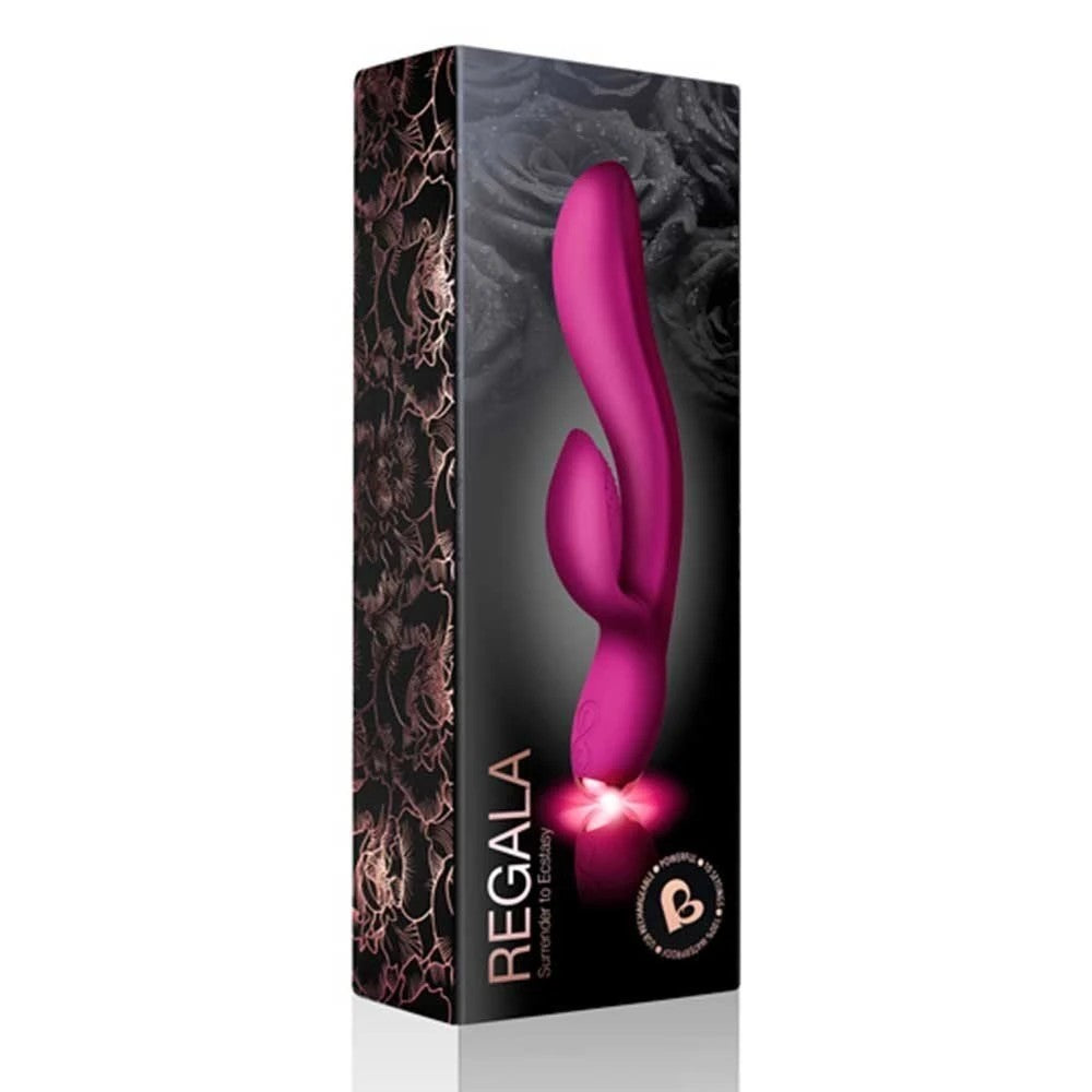 Rocks-Off 10 Speed Regala Rechargeable Silicone Rabbit Vibrator
