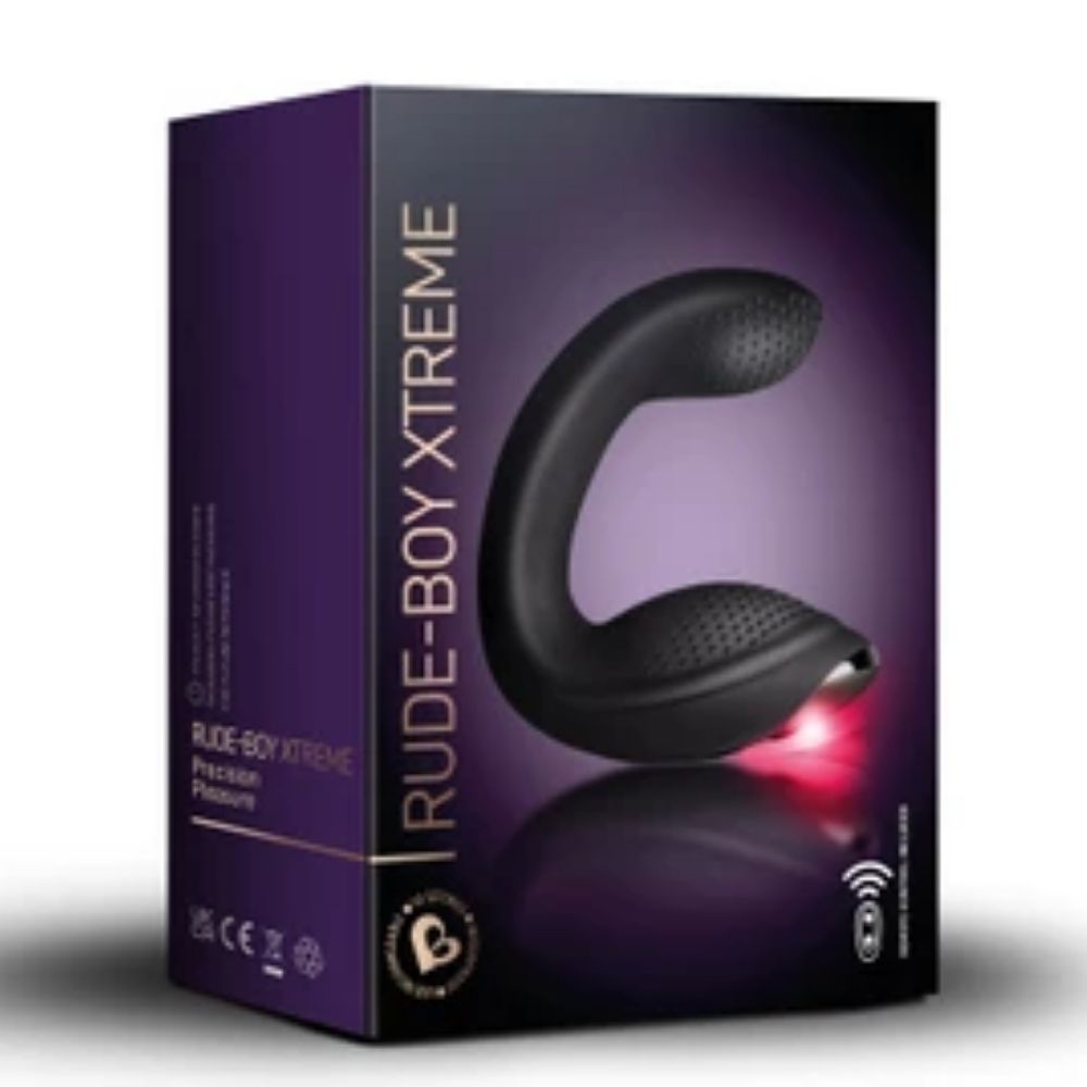 Rocks-Off Rude-Boy Anal Xtreme Black Partner Vibrator