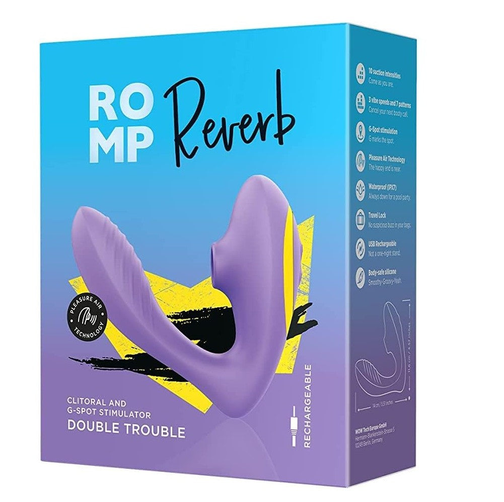 Romp Reverb Clitoral ve G-Spot Uyarıcı Emiş Güçlü Vibratör