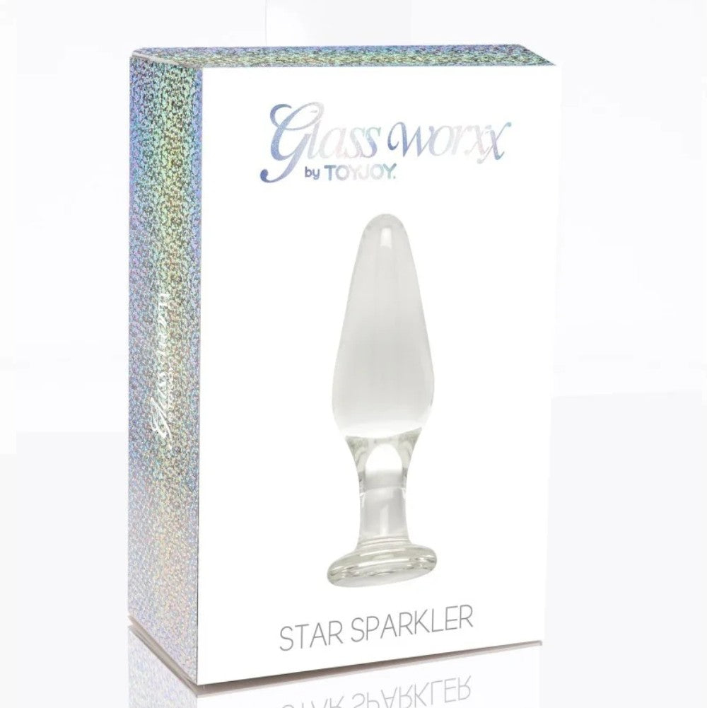 ToyJoy Glass Worxx Star Sparkler Butt Plug