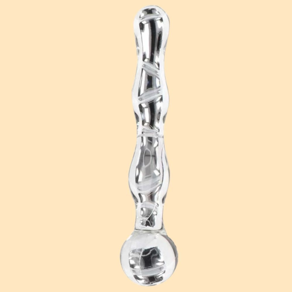 ToyJoy Glass Worxx The Sparkle Wand Cam Dildo