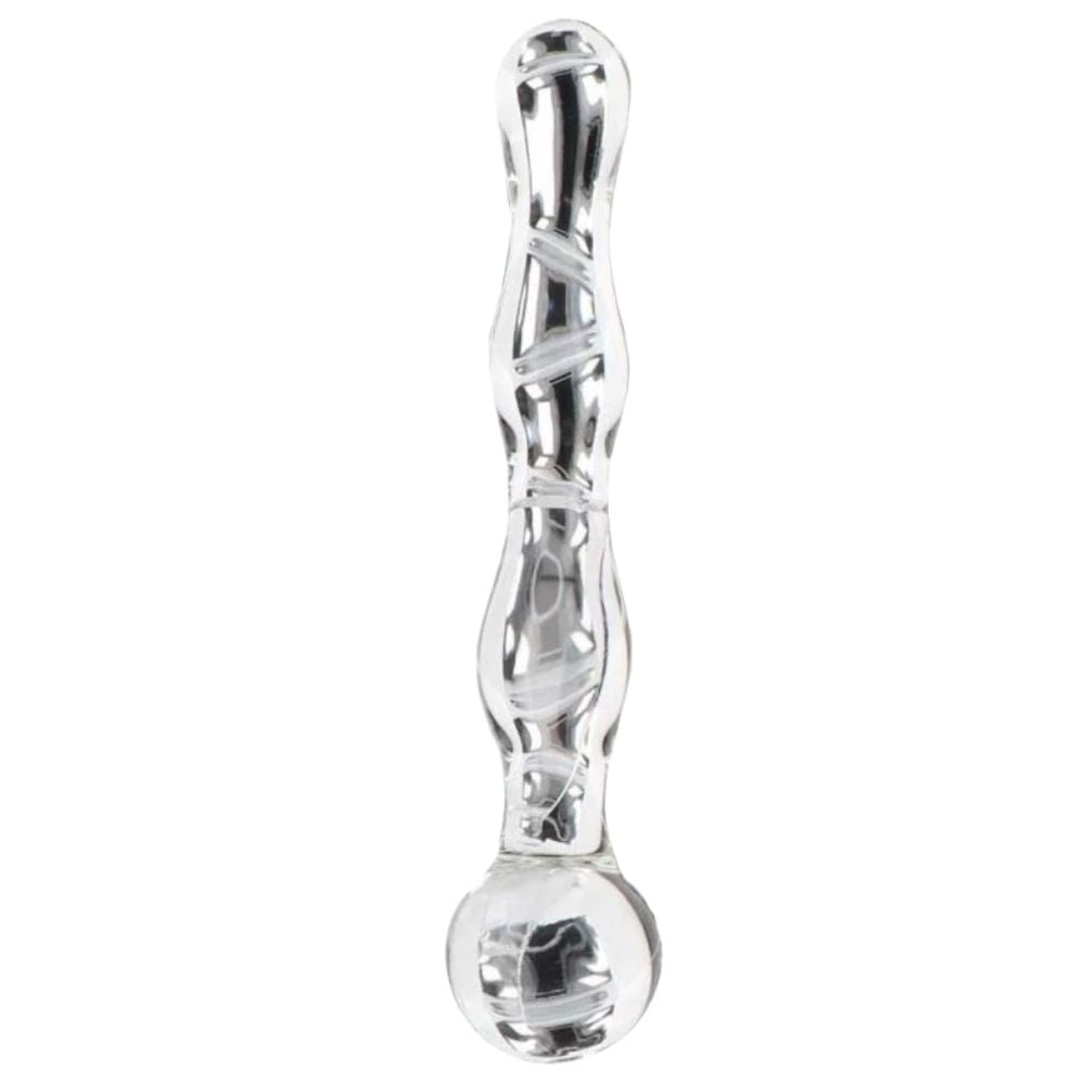 ToyJoy Glass Worxx The Sparkle Wand Cam Dildo