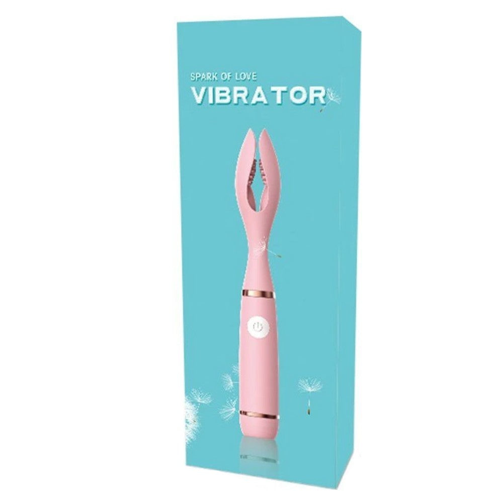 Spark Of Love Ripple YY Shape Stimulator Vibrator Pink