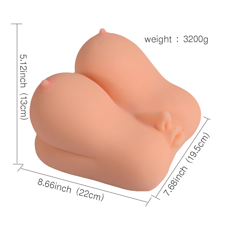 Shequ Elegant Oral ve Vajinal Göğüslü Vajina Masturbator SQ-MA50025