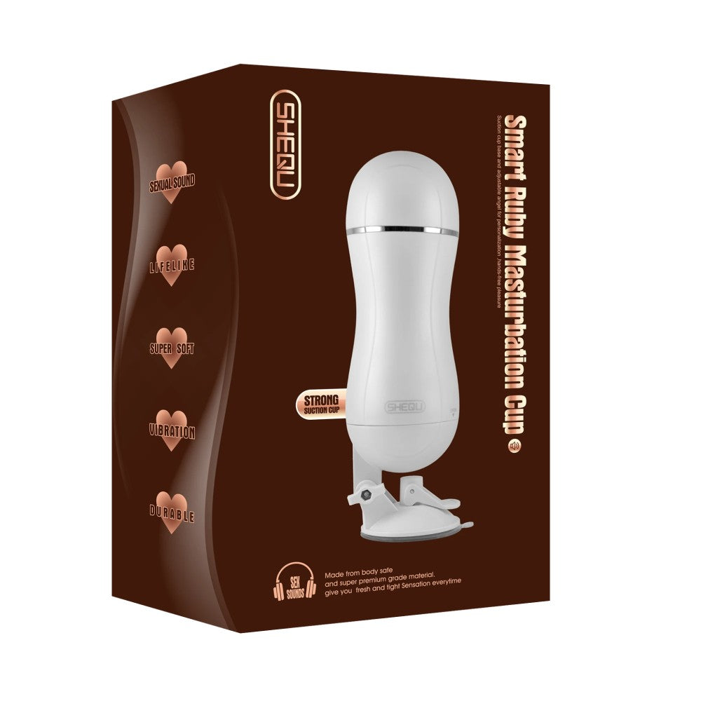 Shequ Ruby Sabitlenebilir Titresimli Realistik Vajina Masturbator SQ-MA70004