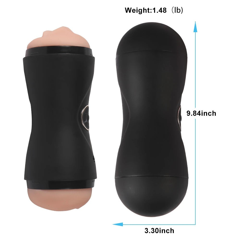 Shequ Zavier Oral ve Vajinal Çift Taraflı Şarjlı Masturbator SQ-MA70023