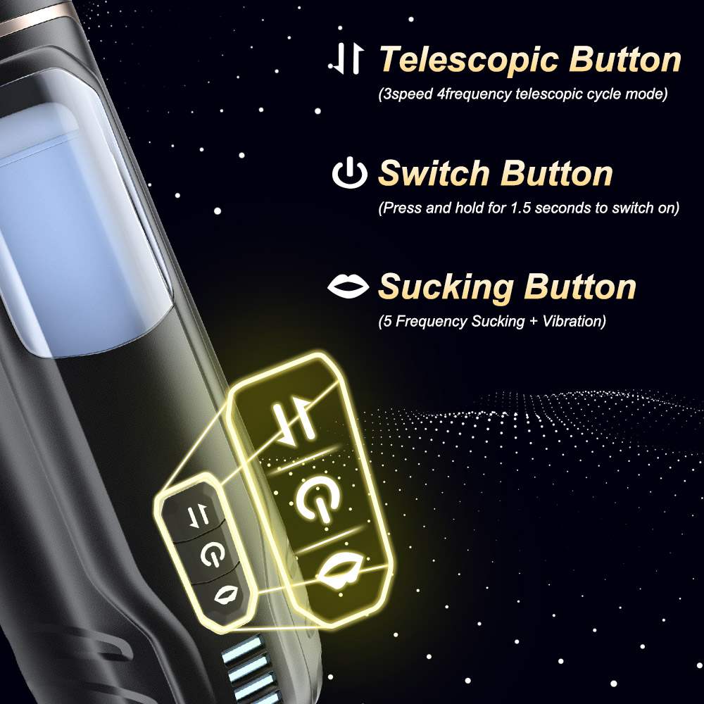 Shequ Cosima Telescopic Sucking Emiş Güçlü Hareketli Masturbator SQ-MA70079