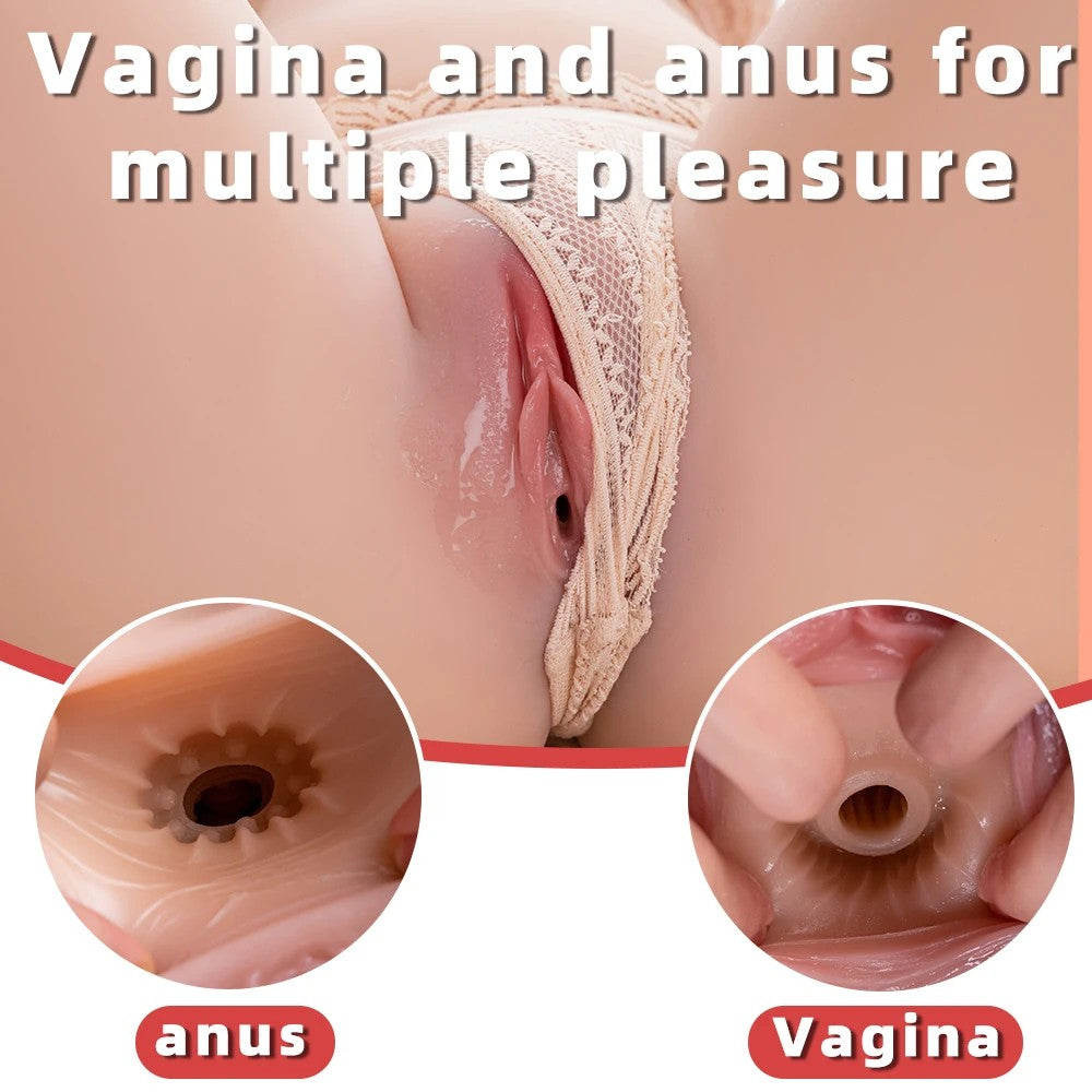 Shequ Tidy Doll İtme Fonkiyon İskelet Yarım Vücut Masturbator SQ-MAT20066