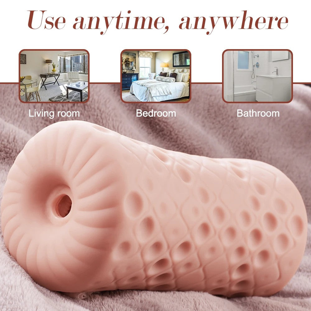 Shequ No.2 White Vagina İleri Geri Hareketli Vajina Masturbator SQ-MAT60137