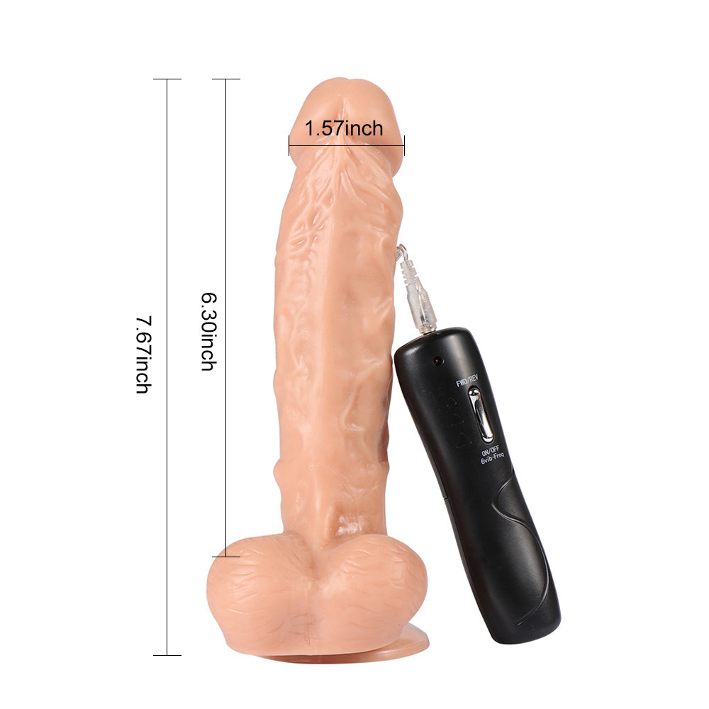 Shequ Eden's Cock Rotating Dildo 7.6'' Dönebilen Hareketli 19.5 cm Realistik Penis SQ-T10002