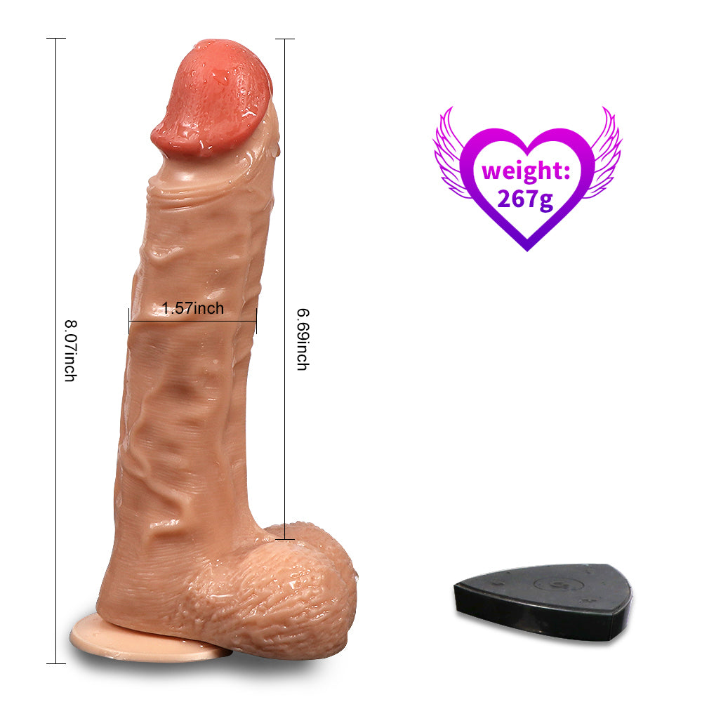 Shequ Bronte Rotating Dildo Titreşimli Dönebilen Realistik Penis SQ-T10008