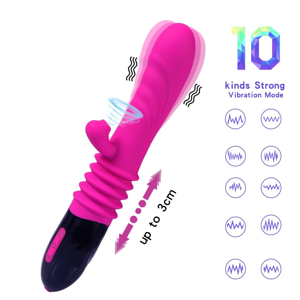 Shequ Carter 3 İleri Geri Hareketli 10 Modlu Vibratör SQ-V10078- H